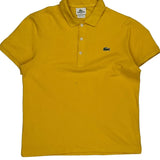 Lacoste Slim Fit Polo Shirt - Small Yellow Cotton