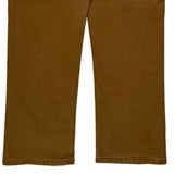 Dickies Double Knee Carpenter Trousers - 33W 30L Brown Cotton