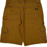 Dickies Cargo Shorts - 33W 10L Brown Cotton