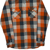 Quiksilver Checked Flannel Shirt - Large Blue Cotton