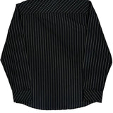 Quiksilver Striped Shirt - Large Black Cotton