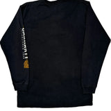 Carhartt Spellout Long Sleeve T-Shirt - Large Black Cotton