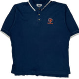 Bears Lee Sport Graphic Polo Shirt - Large Blue Cotton