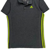 Adidas Polo Shirt - Medium Grey Polyester