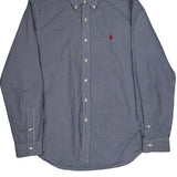 Ralph Lauren Checked Shirt - Large Blue Cotton