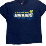 Johnson 48 Winners Circle Nascar T-Shirt - Large Navy Cotton