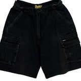 Bisley Cargo Shorts - 26W 9L Black Cotton