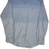New York Fit Tommy Hilfiger Shirt - Large Blue Cotton