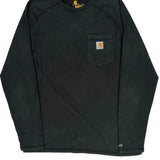 Carhartt Long Sleeve T-Shirt - Large Black Cotton