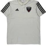 Dc United Adidas Football Shirt - Large White Polyester