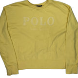 Polo By Ralph Lauren Sweatshirt - Large Yellow Cotton