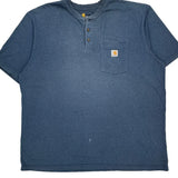 Carhartt T-Shirt - 2XL Blue Cotton