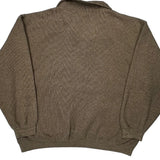 Puma 1/4 Zip - Large Brown Polyester Blend