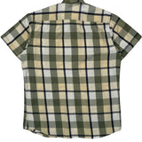 Ralph Lauren Checked Short Sleeve Shirt - Large Green Cotton