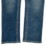 Answer Me Contrast Stitch Jeans - 31W UK 10 Blue Denim
