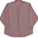 Tommy Hilfiger Striped Shirt - Large Red Cotton