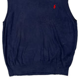 Polo By Ralph Lauren Sweater Vest - Large Blue Cotton