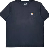 Carhartt T-Shirt - 2XL Navy Cotton