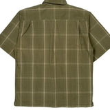 Carhartt Checked Short Sleeve Shirt - Medium Green Cotton