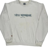 Stussy Spellout Sweatshirt - XL White Cotton