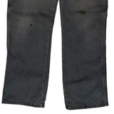Dickies Double Knee Carpenter Trousers - 34W 30L Grey Cotton Blend