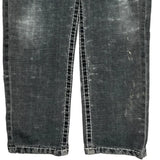 True Religion Contrast Stitch Jeans - 35W 30L Grey Cotton