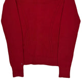Tommy Hilfiger Full Zip Sweater - Small Red Cotton