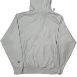 Reverse Weave Champion Spellout Hoodie - Large White Cotton