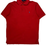 Polo By Ralph Lauren Polo Shirt - Large Red Cotton