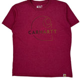 Carhartt T-Shirt - Medium Red Cotton