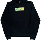 Age 15-16 Champion Hoodie - 2XL Black Cotton