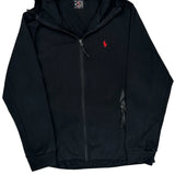 Polo By Ralph Lauren Track Jacket - Large Black Cotton