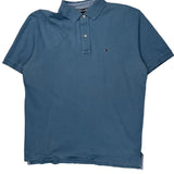 Tommy Hilfiger Polo Shirt - Large Blue Cotton