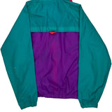 Radial Sleeve Columbia Windbreaker - Small Green Nylon