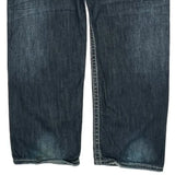 Silver Contrast Stitch Jeans - 36W 34L Dark Wash Cotton