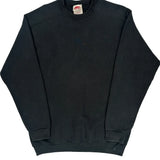 90S Blank Bvd Sweatshirt - Large Black Cotton Blend