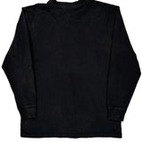 Saunders Logo Dickies Long Sleeve T-Shirt - Medium Black Cotton