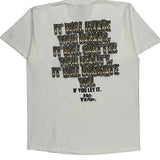 Single Stitch Elizabeth High School Edison House Physical Ed Dept No Fear T-Shirt - XL White Cotton