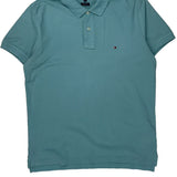 Tommy Hilfiger Polo Shirt - Medium Blue Cotton