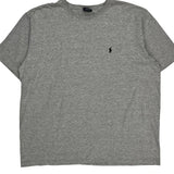 Polo By Ralph Lauren T-Shirt - Large Gray Cotton Blend