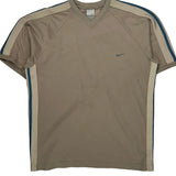 Nike T-Shirt - Large Beige Cotton