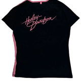 Harley Davidson Graphic T-Shirt - Medium Black Cotton