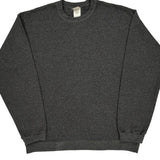 Blank Hanes Sweatshirt - Medium Grey Cotton Blend