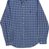 Ralph Lauren Checked Shirt - Large Blue Cotton