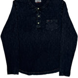 Hilfiger Denim Long Sleeve T-Shirt - Medium Dark Wash Cotton