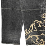 Sean John Graphic Jeans - 42W 30L Black Cotton