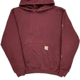 Carhartt Hoodie - Medium Burgundy Cotton