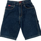 Southpole Baggy Denim Shorts - 25W 12L Dark Wash Denim