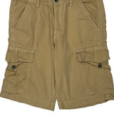 True Religion Cargo Shorts - 36W 12L Khaki Cotton