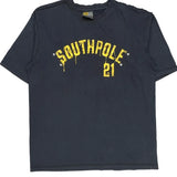 Southpole Spellout T-Shirt - 2XL Black Cotton